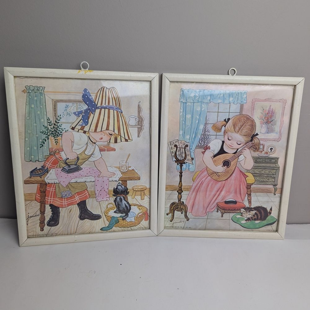 Litho Art prints Jandro little Workers Framed